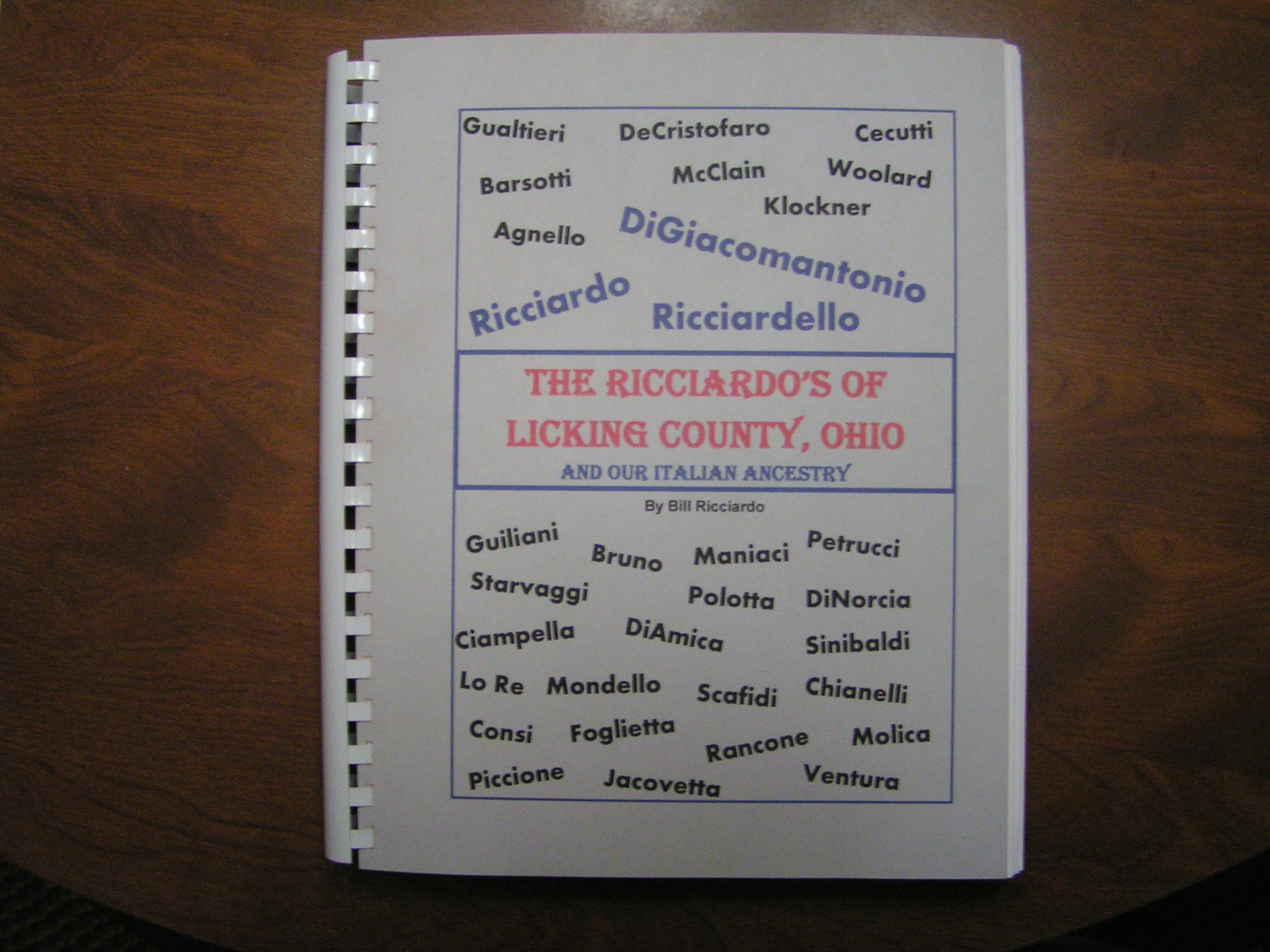 The RICCIARDO'S of Licking County, Ohio